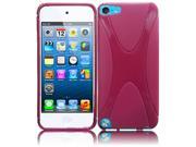Apple iPod Touch 5th Gen 6th Gen Case eForCity X Shape TPU Rubber Candy Skin Case Cover Compatible With Apple iPod Touch 5th Gen 6th Gen Hot Pink