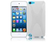 Apple iPod Touch 5th Gen 6th Gen Case eForCity X Shape TPU Rubber Candy Skin Case Cover Compatible With Apple iPod Touch 5th Gen 6th Gen White