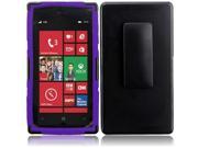 HRW for Nokia Lumia 928 Side Stand With Holster Black Purple