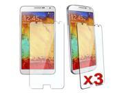 eForCity 3 packs of Tempered Glass LCD Screen Protectors Compatible with Samsung Galaxy Note III N9000