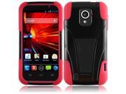 HRW T Stand Cover With Holster compatible with ZTE Source N9511 Black Red