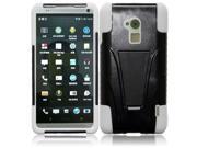 HRW T Stand Case compatible with HTC One Max T6 Black White