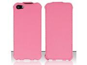 Apple iPhone 5 5S Case Folio Flip Leather Case Cover for Apple iPhone 5 5S Pink