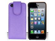 Apple iPhone 5 5S Case Folio Flip Leather Case Cover for Apple iPhone 5 5S Purple