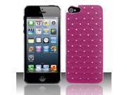 Apple iPhone 5 5S Case Rubberized Hard Snap in Case Cover With Diamond for Apple iPhone 5 5S Purple
