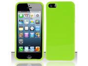 Apple iPhone 5 5S Case TPU Rubber Candy Skin Case Cover for Apple iPhone 5 5S Neon Green