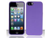 Apple iPhone 5 5S Case TPU Rubber Candy Skin Case Cover for Apple iPhone 5 5S Purple