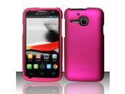 BJ For Alcatel One Touch Evolve 5020T T Mobile Rubberized Case Cover Rose Pink