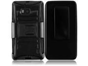 HRW For Nokia Lumia 929 Icon Side Stand Cover With Holste Black Black