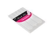 eForCity 2 x French Nail Guide Manicure Stickers White