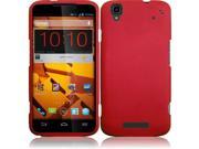HRW For ZTE Max N9520 Rubberized Cover Case Red