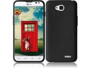 HRW For LG L70 Silicone Skin Cover Case Black