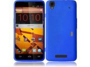 HRW For ZTE Max N9520 Silicone Skin Cover Case Blue