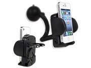 eForCity Windshield Mount Cell Phone Holder For Apple iPhone 6 Nexus 5X 5P Black