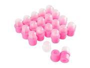 eForCity 20 piece Set Nail Gel Removal Wearable Cap Soaker Pink