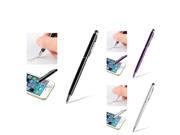 eForCity 3 Pack Stylus Bundle 2 in 1 Capacitive Touch Screen Stylus Ballpoint Pens Black Purple Silver
