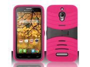 BJ For Alcatel One Touch Fierce 7024T T Mobile UCASE Cover w Kickstand Hot Pink UCASE
