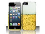 For iPhone 5 5s Rubberized Design Cover Beer Bubbles