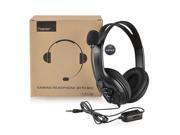 Stereo Gaming Soft Headset with Mic Volume Control compatible with Sony PlayStaion 4 PS4 Black