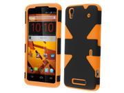 HRW For ZTE Max N9520 Dynamic Slim Hybrid Cover Case Black Orange