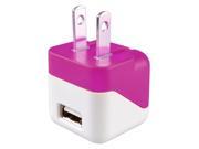 eForCity USB Mini Travel Charger For Apple iPhone 6 Hot Pink