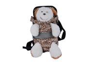 Brown Leopard 4 Legs Front Carrier For Puppy Dog Small S