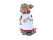 White Red Daddy s Best Buddy Soft Tee For Dog 2 Extra Small XXS