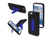 iPhone 6 Case Symbiosis Dual Layer Hybrid Silicone Hard Plastic Stand Case Cover For Apple iPhone 6 Black Blue