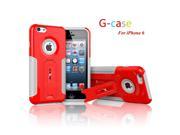 eForCity iPhone 6 Case PC TPU Combo Stand Case Cover For Apple iPhone 6 4.7 Red Gray