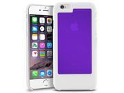 iPhone 6 Case eForCity TriTone Case DIY Build Your Own Slim Hard Cover For Apple iPhone 6 4.7 White Clear Purple White