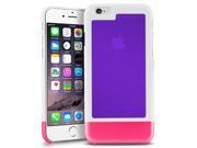 iPhone 6 Case eForCity TriTone Case DIY Build Your Own Slim Hard Cover For Apple iPhone 6 4.7 White Purple Pink