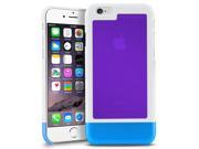 iPhone 6 Case eForCity TriTone Case DIY Build Your Own Slim Hard Cover For Apple iPhone 6 4.7 White Purple Blue