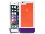 iPhone 6 Case eForCity TriTone Case DIY Build Your Own Slim Hard Cover For Apple iPhone 6 4.7 White Orange Purple