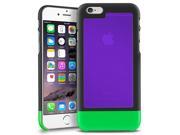 iPhone 6 Case eForCity TriTone Case DIY Build Your Own Slim Hard Cover For Apple iPhone 6 4.7 Black Purple Green