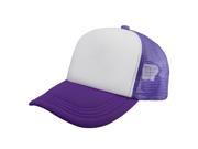 eForCity Baseball Mesh Hat White Purple