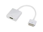 Connectland Apple iPad 30 Pin to HDMI Female Converter Adapter