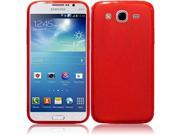 For Samsung Mega 5.8 Frosted TPU Cover Case Red