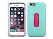 iPhone 6 Plus Case eForCity Hot Pink Sky Blue Symbiosis Stand Case Cover for Apple iPhone 6 Plus 5.5