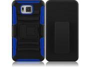 Side Stand Cover Case With Holster For Samsung S5 Alpha G850F Black Blue
