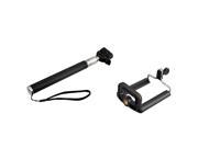 eForCity Black Cell Phone Mount Adapter Extendable Handheld Self Portrait Monopod for Apple iPhone 5 6 6 Plus Samsung Galaxy S5 Galaxy Note 4
