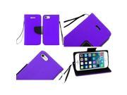 iPhone 6 Plus Case eForCity Stand Wallet Leather Folio Book Style Flip Case Cover For Apple iPhone 6 Plus Purple Black