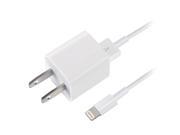 Apple USB Travel Charger Adapter with 8 pin Cable [OEM] MD818ZM A A For Apple iPhone 6s Plus 6s 6 5s 5 iPad Mini 4 3 2 1 iPad Air 2 iPod Nano 7