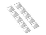 eForCity Square 4x4mm 10pcs Nail Art 3D Crystal Decorations Glitters Sticker Tips Manicure DIY