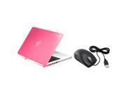 Macbook Pro Retina 13 Case eForCity Hot Pink Snap in Rubber Case optical mouse for Apple MacBook Pro with Retina Display 13