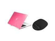 Macbook Pro Retina 13 Case eForCity Hot Pink Snap in Rubber Case Comfort Mouse Pad for Apple MacBook Pro with Retina Display 13