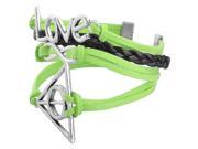 eForCity Fashion Leather Cute Infinity Charm Bracelet Jewelry Silver lots Green Black Love