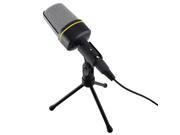 eForCity Desktop Notebook 3.5mm Studio Speech Microphone with stand Black
