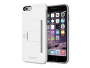 Incipio Stowaway Advance White Dark Gray Case for iPhone 6 Plus 5.5in IPH 1201 WHTGRY