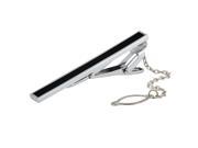 eForCity Tie Clip with Chain Black