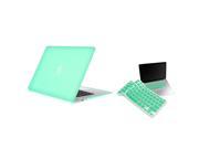 eForCity Ocean Green Rubberized Hard Case Cover Skin Keyboard Skin for Apple Macbook Air 13 A1466 A1369